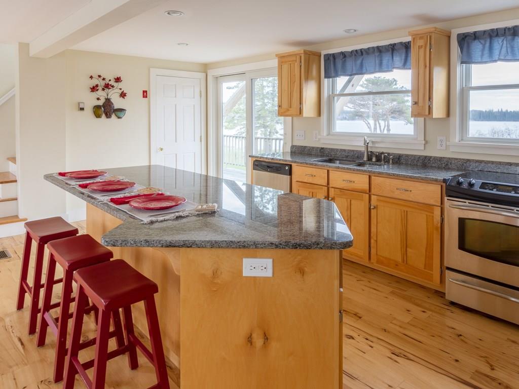 502 Port Clyde Road St. George, ME 04860 - Photo 8 of 25 Center island in the kitchen with...