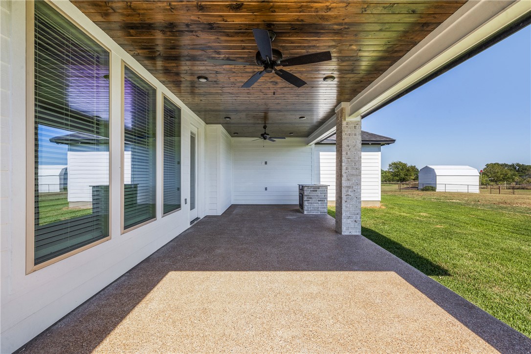 6524 Agave Court Bryan, TX 77808 - Photo 10 of 43 View of patio with ceiling fan