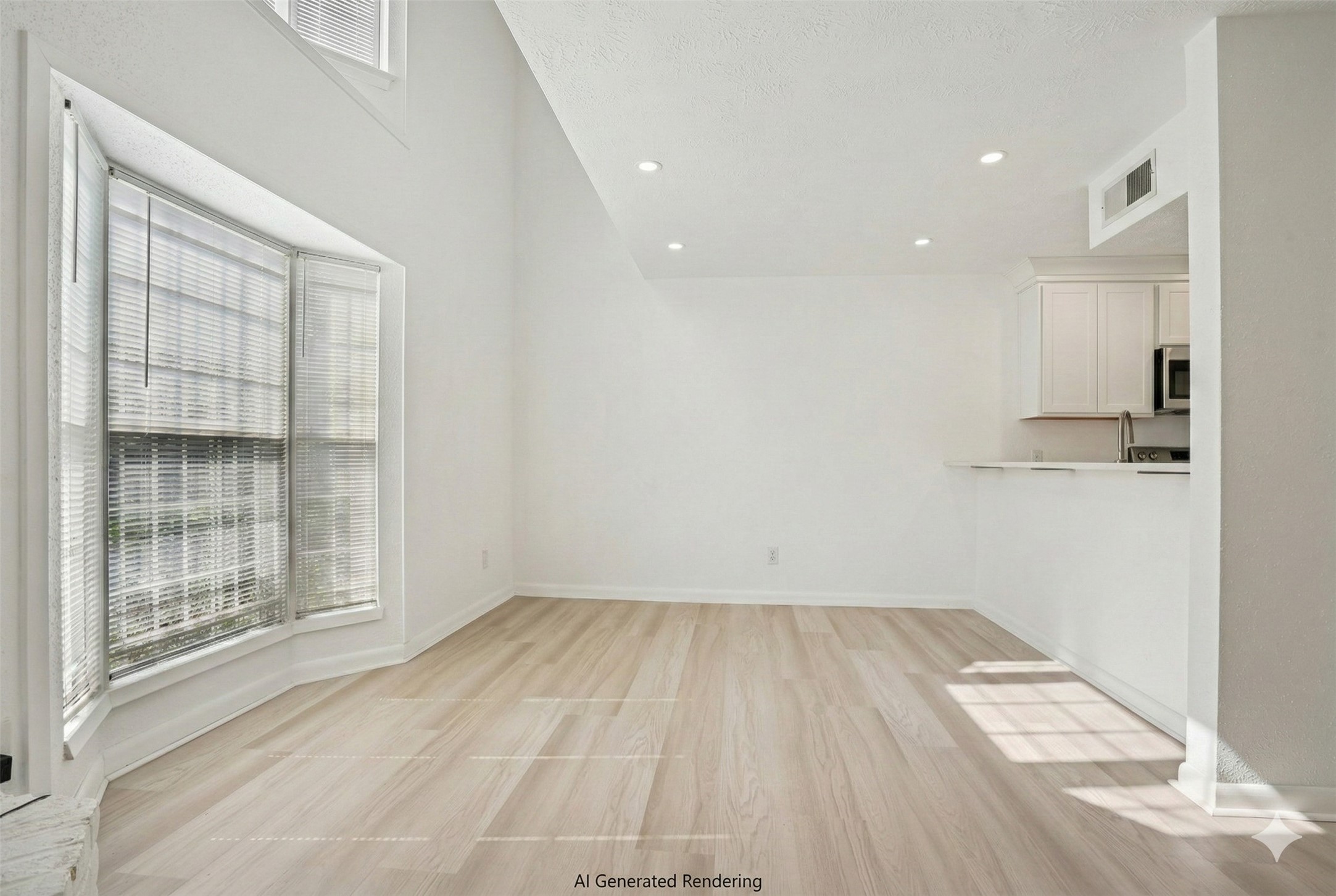 2800 Jeanetta Street, Unit 203 Houston, TX 77063 - Photo 7 of 34 wooden floor in an empty room with a window