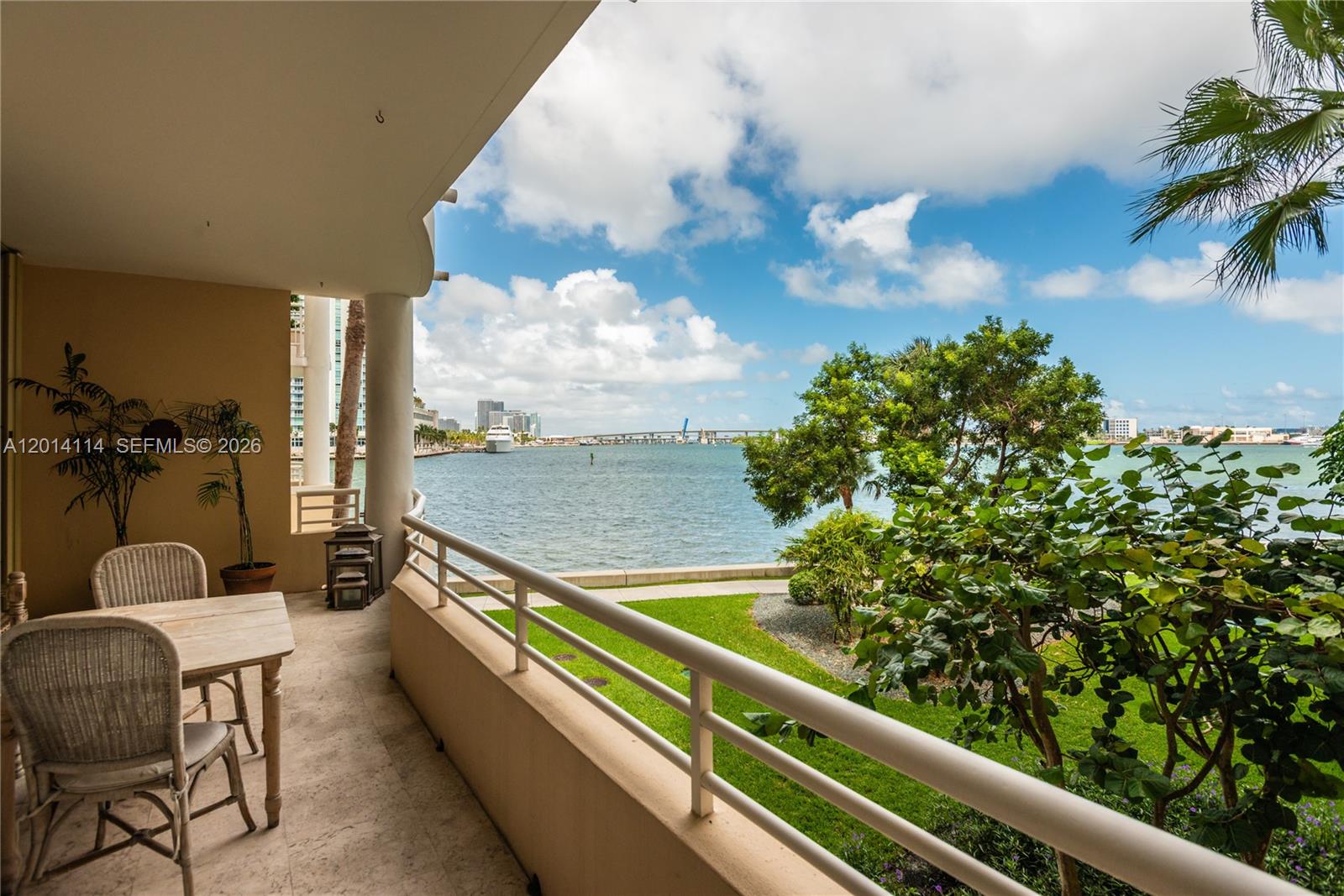 888 Brickell Key Drive, Unit 211 Miami, FL 33131 - Photo 3 of 28 a view of balcony with furniture