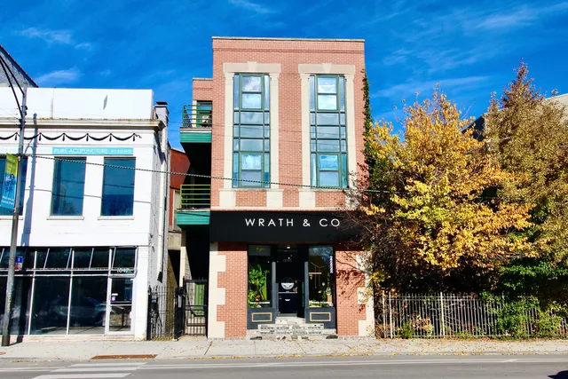 a view of a building with a outdoor space