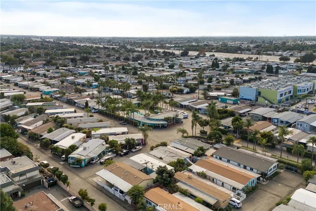 an aerial view of a city with lots of residential buildings
