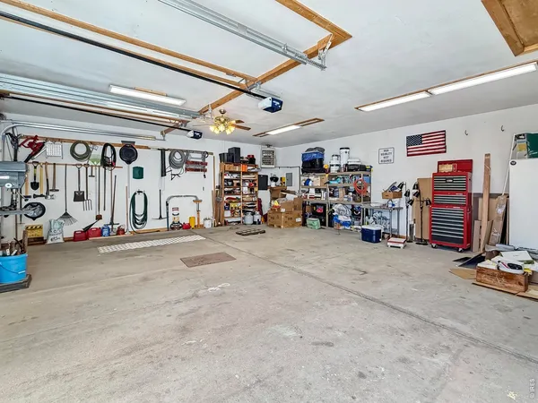 a view of a room with wooden walls