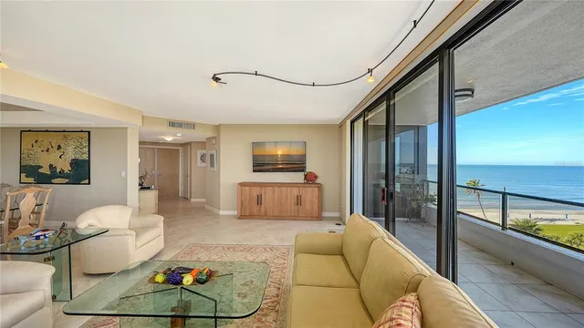 a living room with furniture and a couch