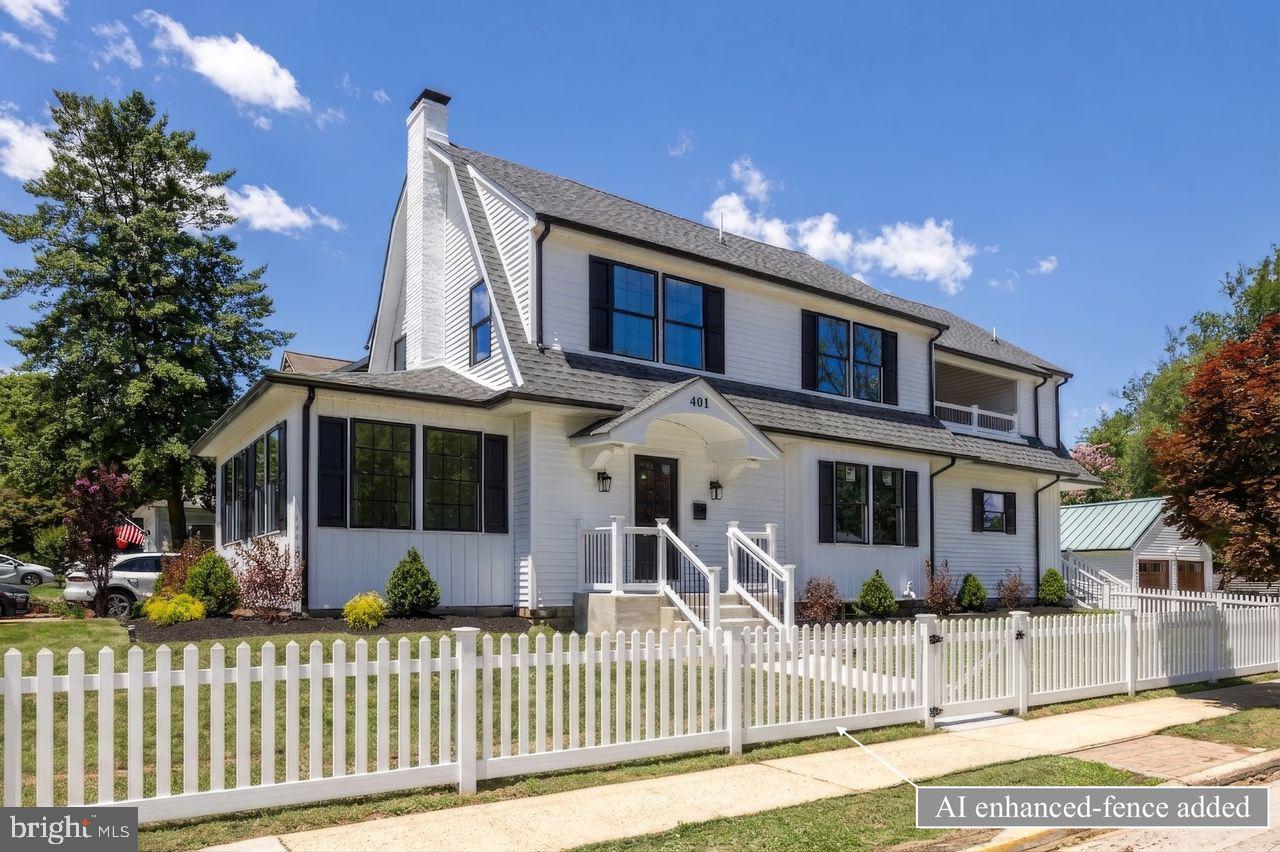 401 Avondale Avenue Haddonfield, NJ 08033 - Photo 3 of 55 AI Generated 3 ft White Picket Fence