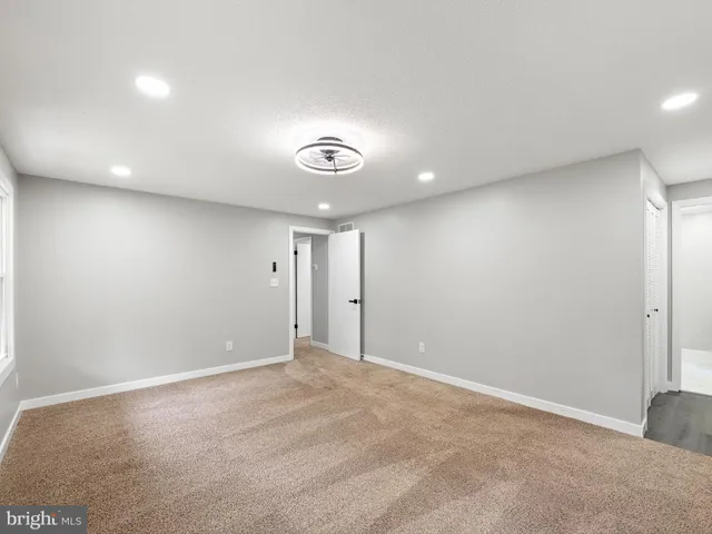 a view of an empty room