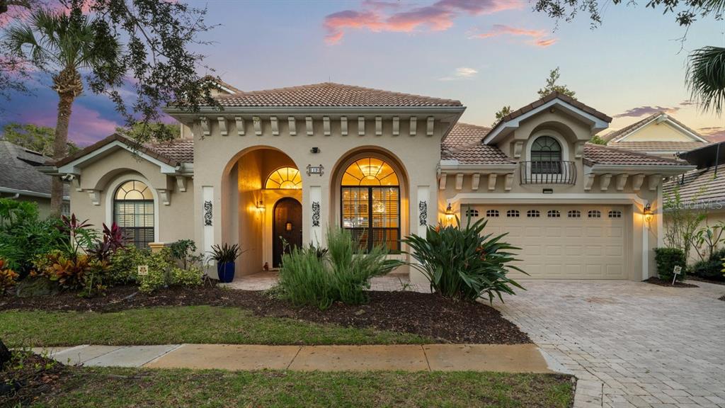 a front view of a house