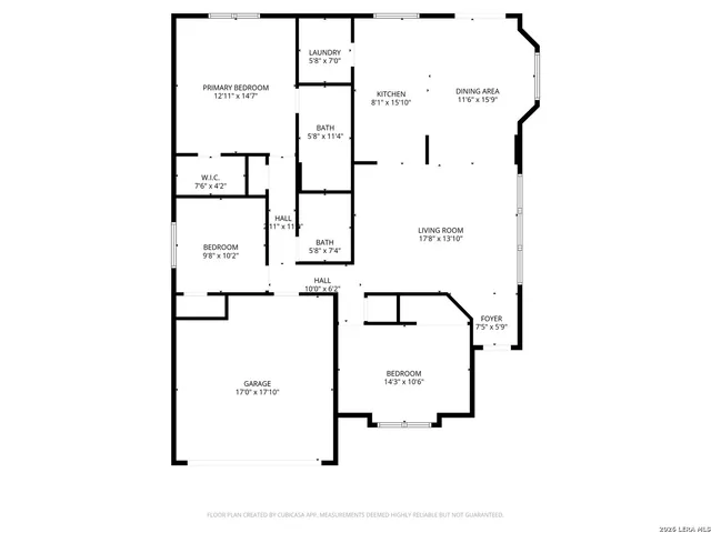 a picture of a floor plan