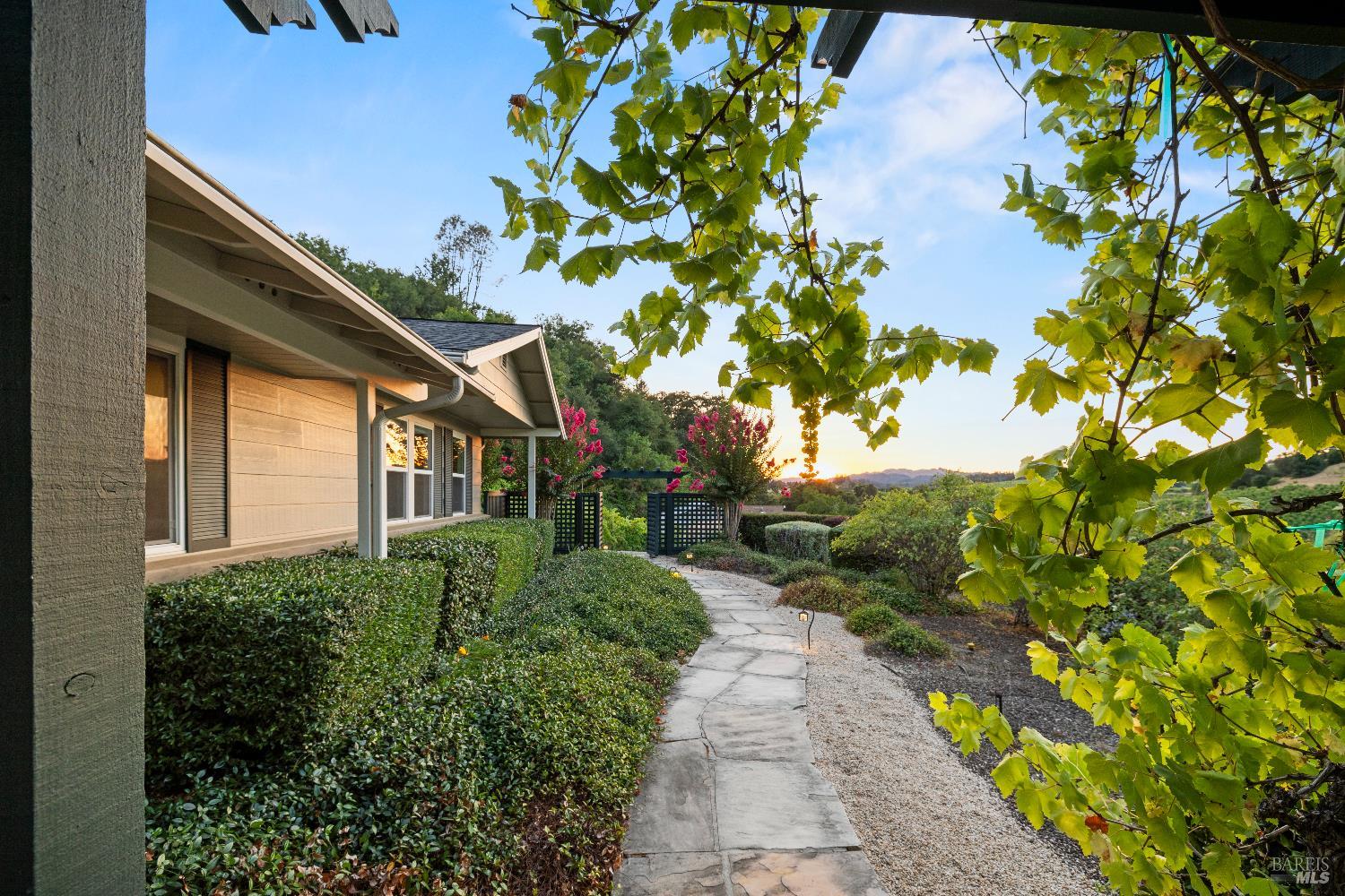 1389 Canyon Road Geyserville, CA 95441 - Photo 57 of 59 a front view of a house with a yard
