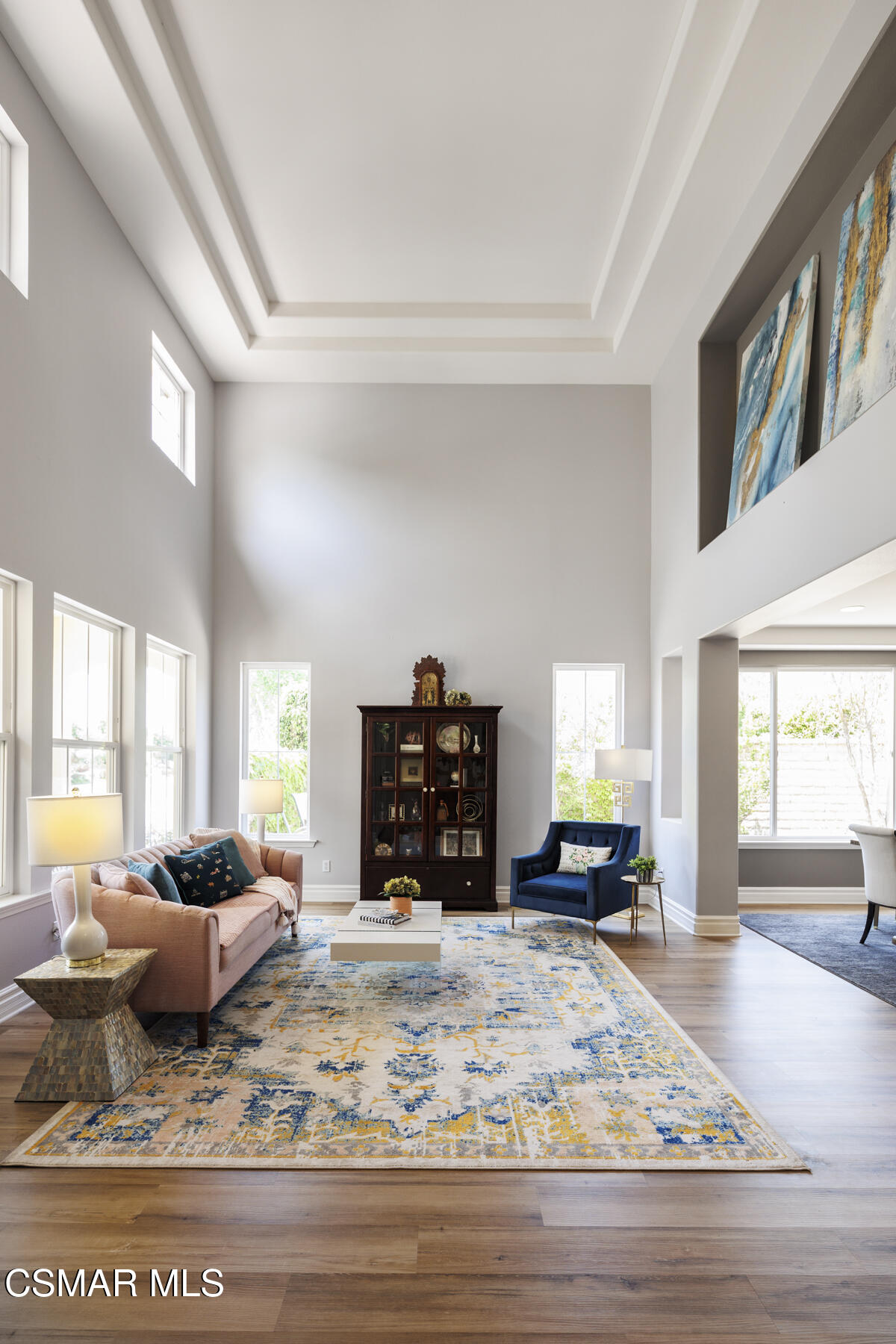 5859 Evening Sky Drive Simi Valley, CA 93063 - Photo 8 of 50 a living room with furniture window and a fireplace