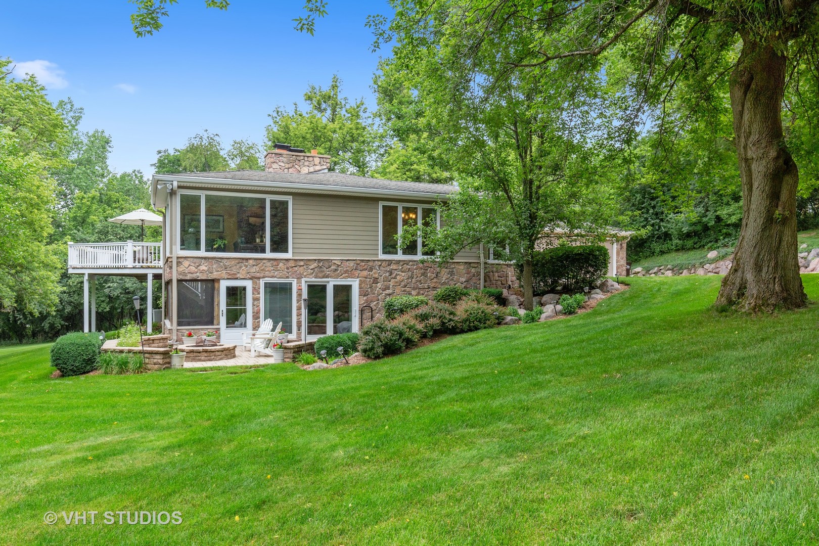 25287 Wren Road Tower Lakes, IL 60010 - Photo 38 of 51 a front view of house with yard and green space