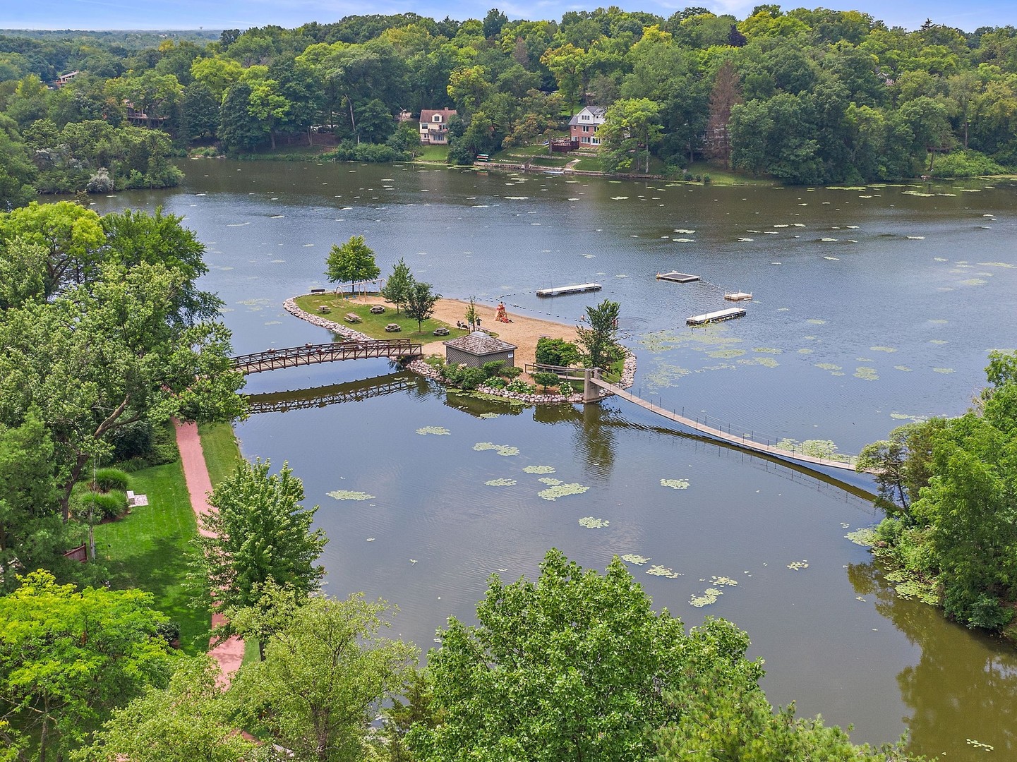 25287 Wren Road Tower Lakes, IL 60010 - Photo 44 of 51 an aerial view of a house having yard