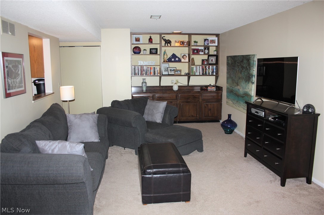 649 Hampton Ridge Drive Akron, OH 44313 - Photo 6 of 18 Family room. Pass thru window to galley Kitchen.