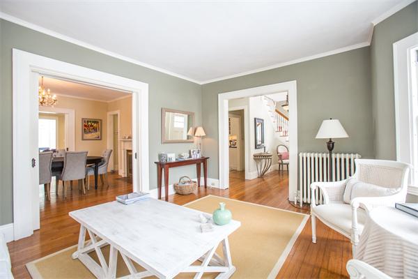 12 Glen Road Wellesley, MA 02481 - Photo 4 of 14 a living room with furniture and a wooden floor