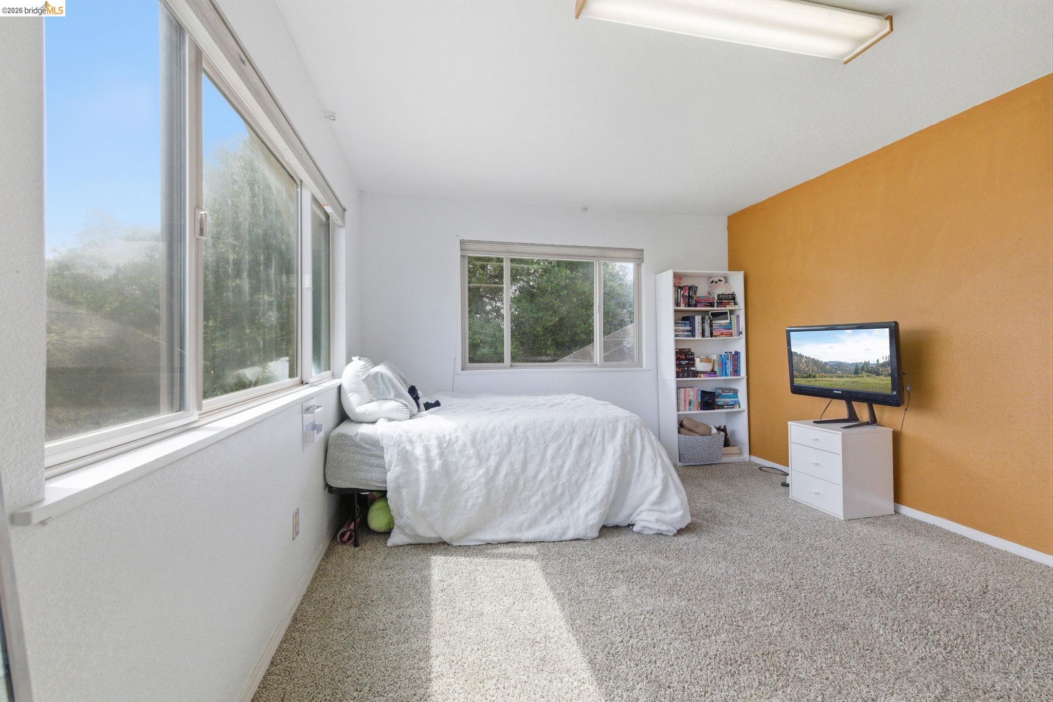 16860 Buckhorn Mountain Road Sonora, CA 95370 - Photo 18 of 46 Bedroom featuring light carpet and baseboards