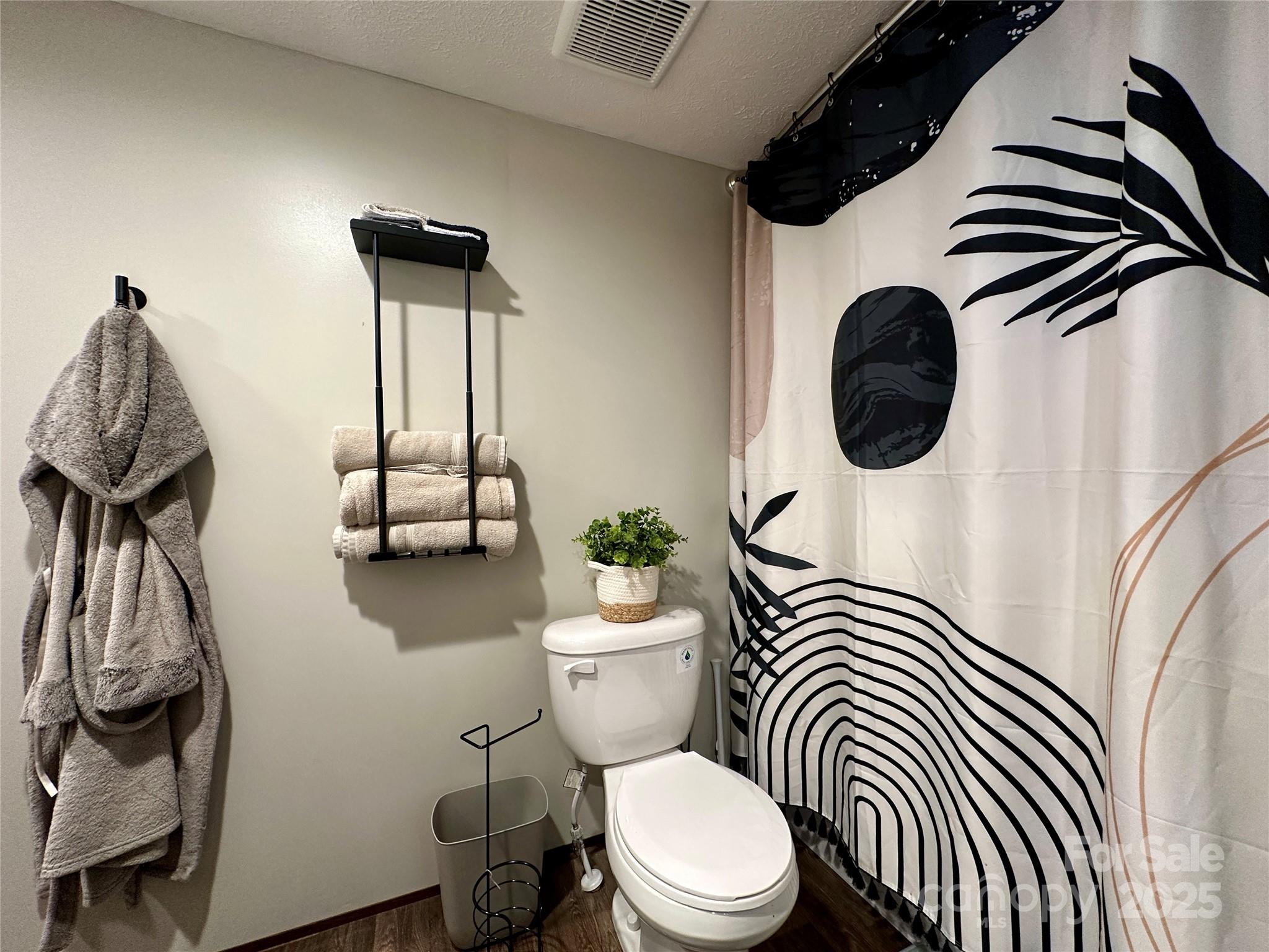 6264 Jenkins Road Morganton, NC 28655 - Photo 22 of 32 a bathroom with a toilet a sink and a mirror