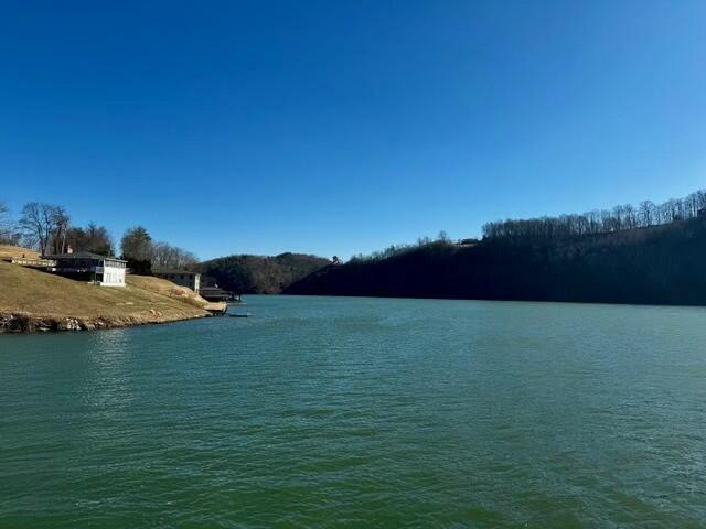 5588 Nunn Hollow Road Hiwassee, VA 24347 - Photo 3 of 16 a view of a lake and sunset