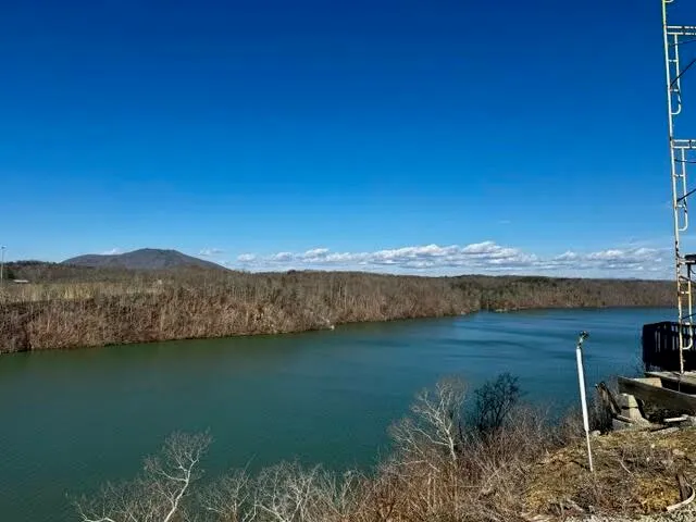 a view of lake and mountain