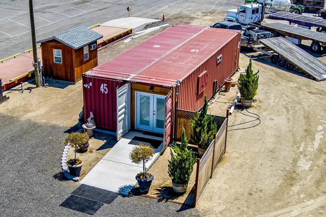 a view of a entryway door of the house