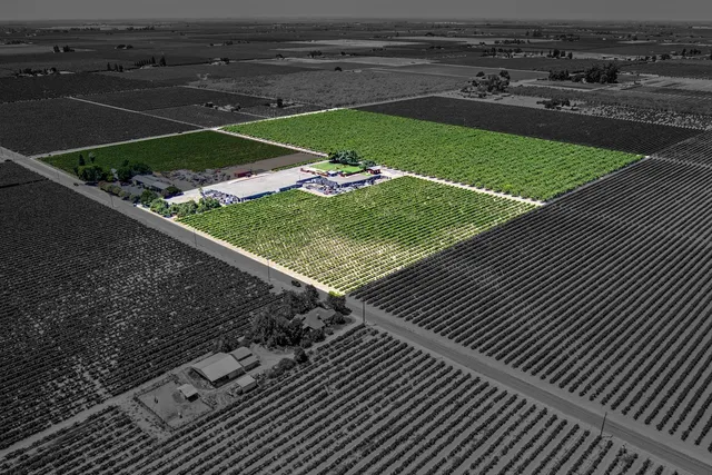 a view of a backyard with an outdoor space