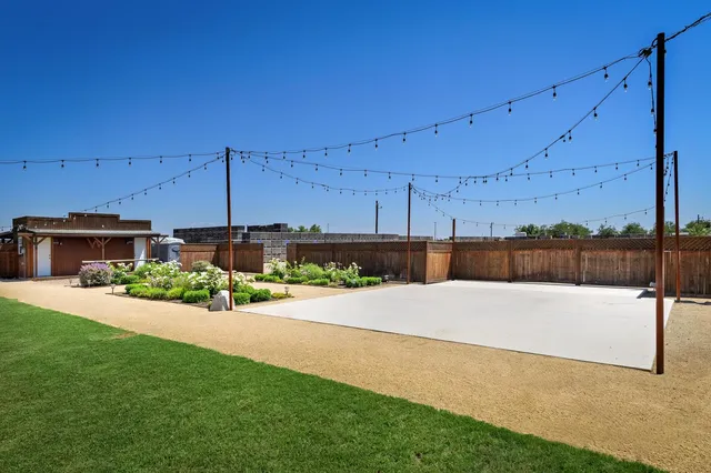 a view of outside space with a lake view