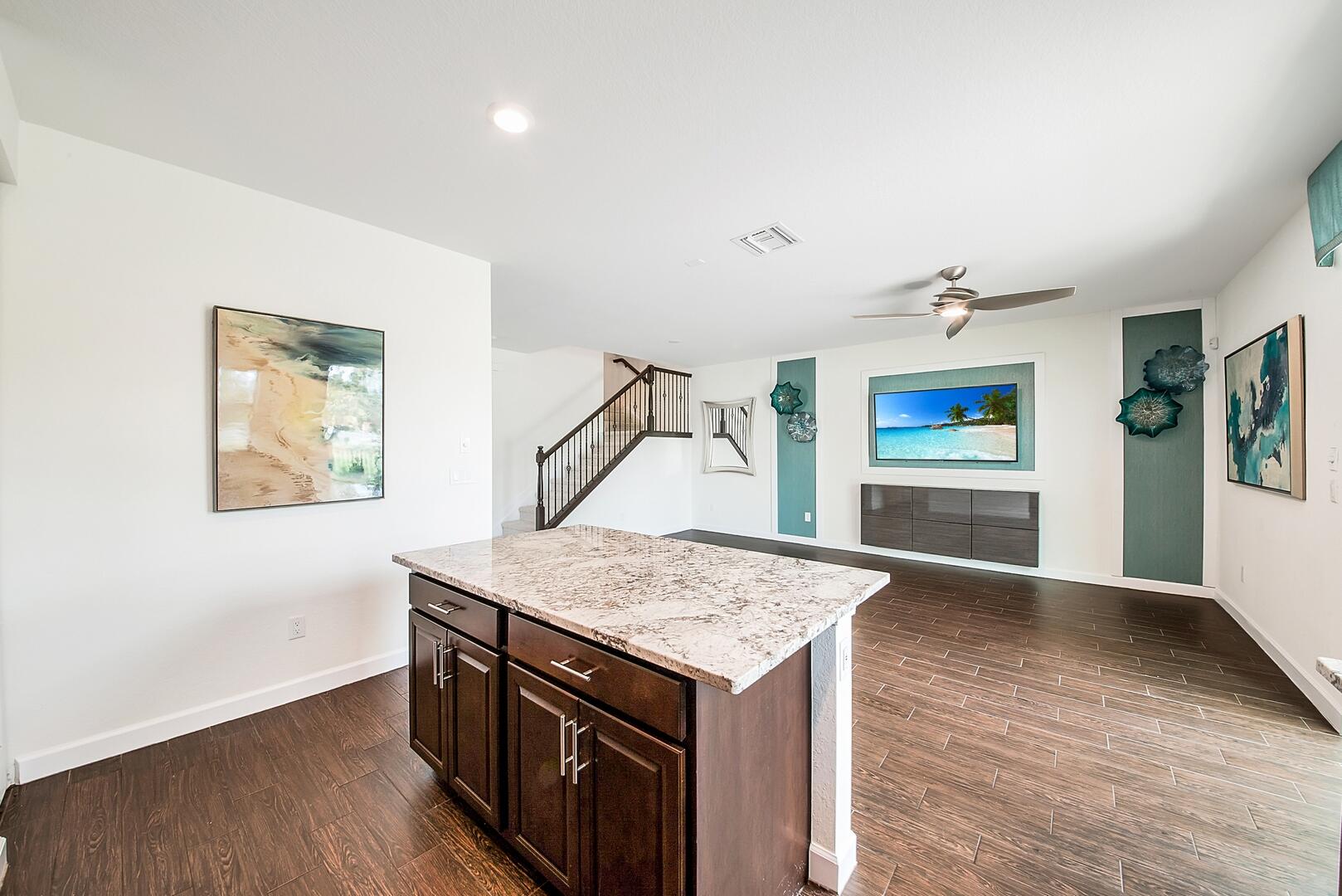 13076 Anthorne Lane Boynton Beach, FL 33436 - Photo 36 of 36 a view of kitchen island with wooden floor