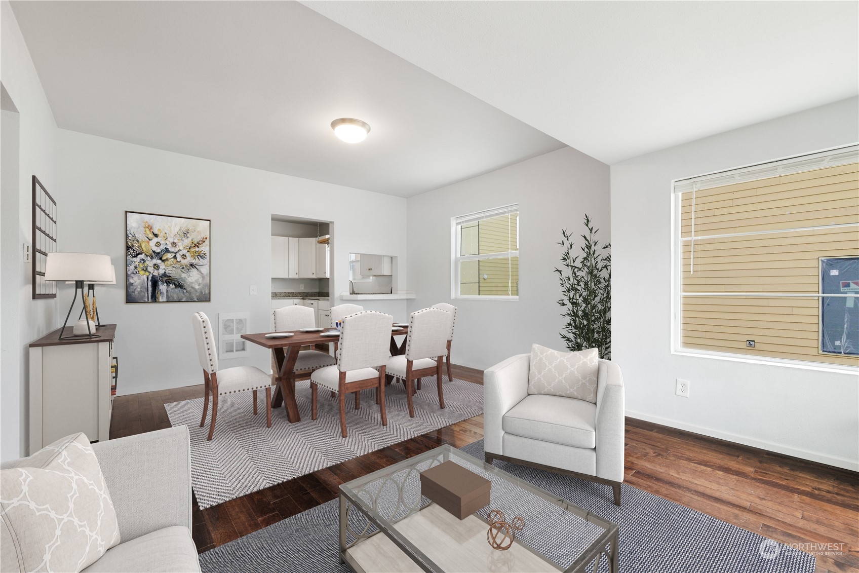 909 North 32nd Street Renton, WA 98056 - Photo 4 of 21 a living room with furniture wooden floor and a window