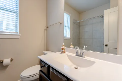 a bathroom with a sink and a toilet