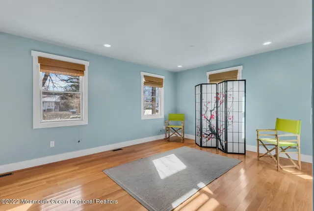 a view of a livingroom with a window