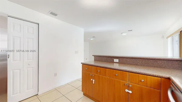 a view of an empty room