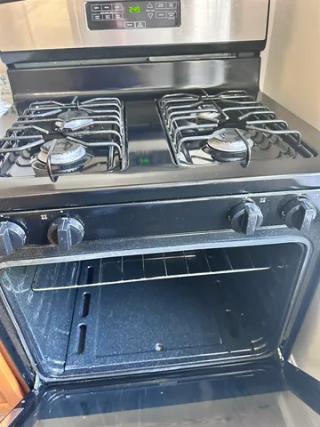 a close view of stove