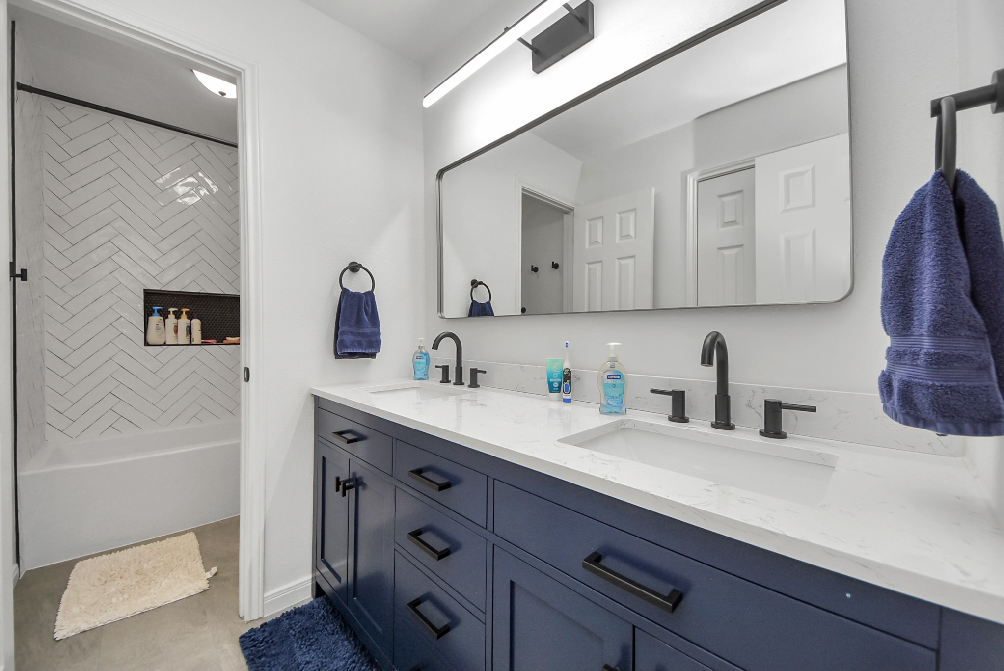 1910 Fox Path Court Katy, TX 77494 - Photo 21 of 29 a bathroom with a sink and a mirror