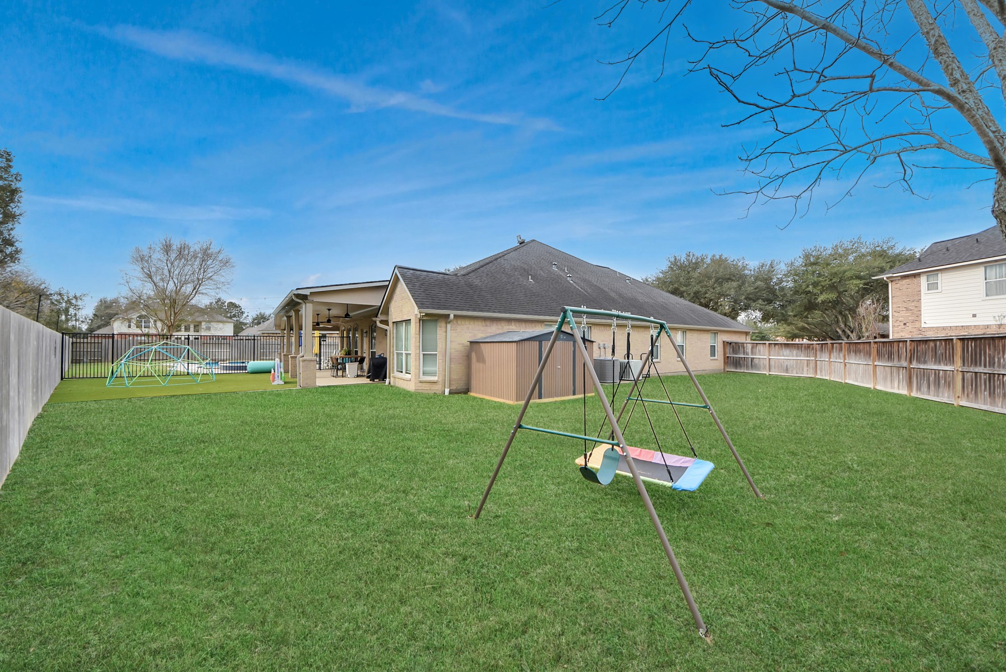 1910 Fox Path Court Katy, TX 77494 - Photo 28 of 29 a house view with a garden space