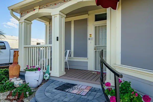 a front view of a house