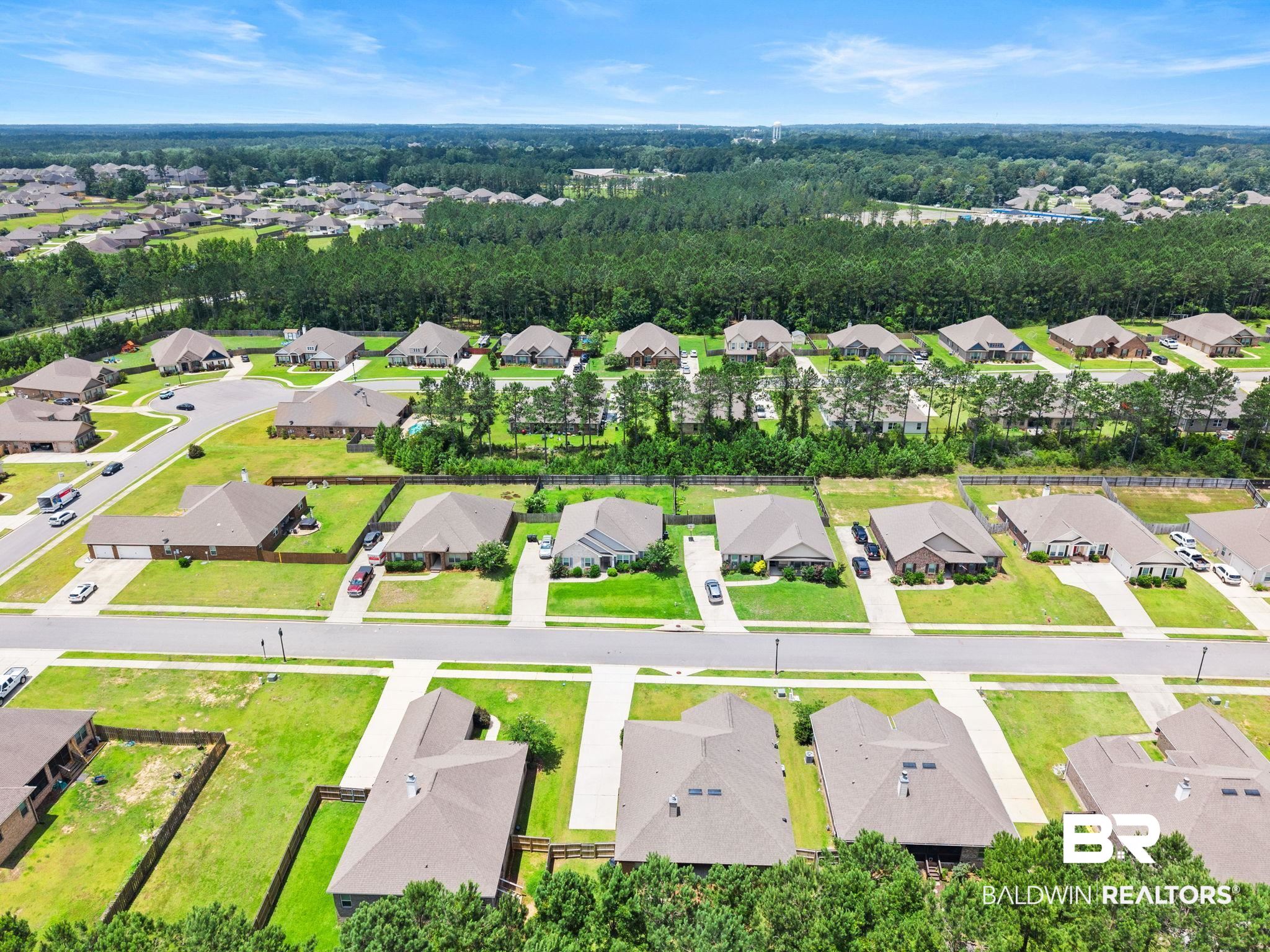 31350 Hoot Owl Road Daphne, AL 36527 - Photo 80 of 94 Residential neighborhood featuring single-story homes, paved streets, and manicured lawns