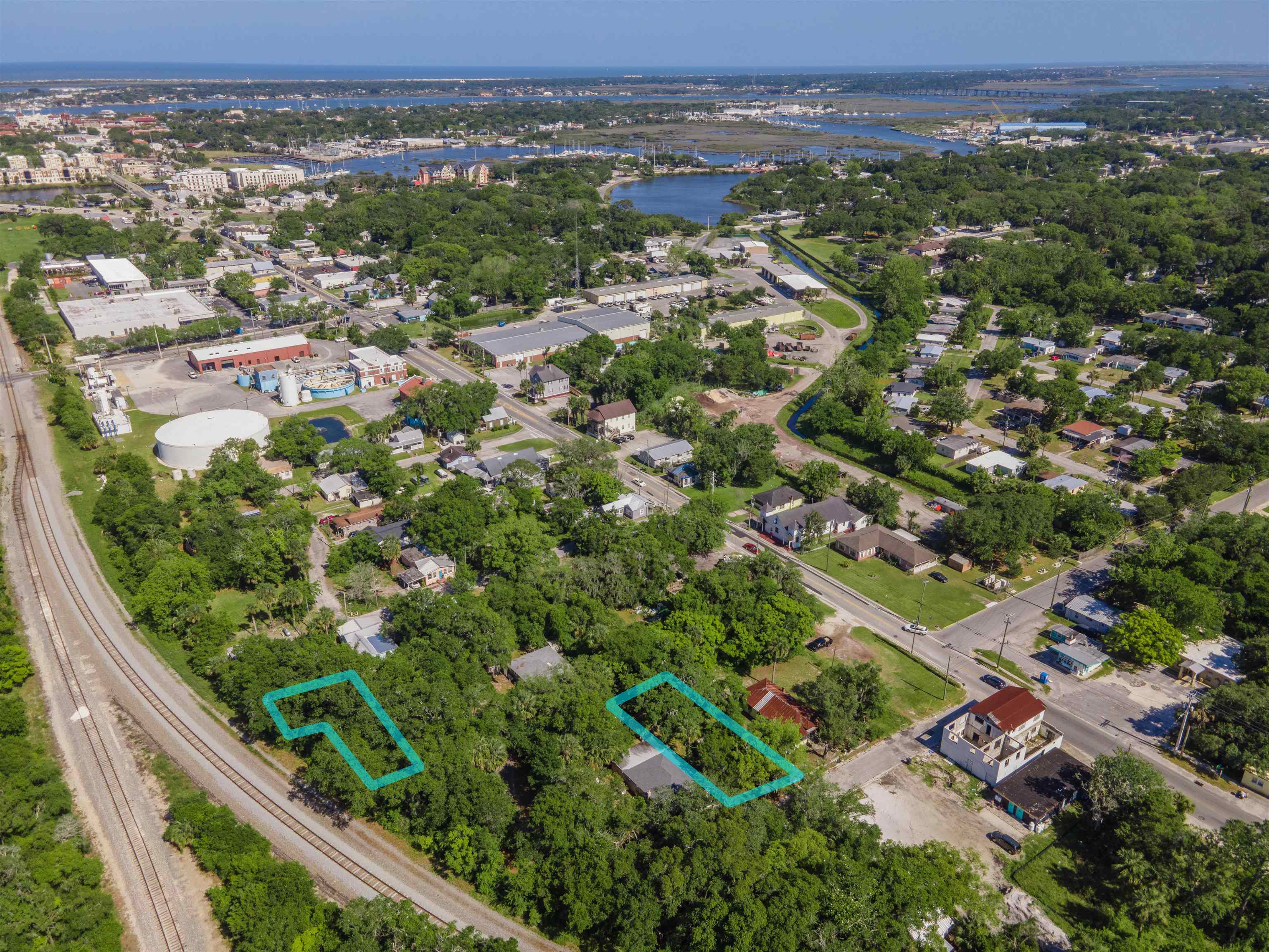 7 North Whitney Street St. Augustine, FL 32084 - Photo 9 of 10 an aerial view of residential houses with outdoor space