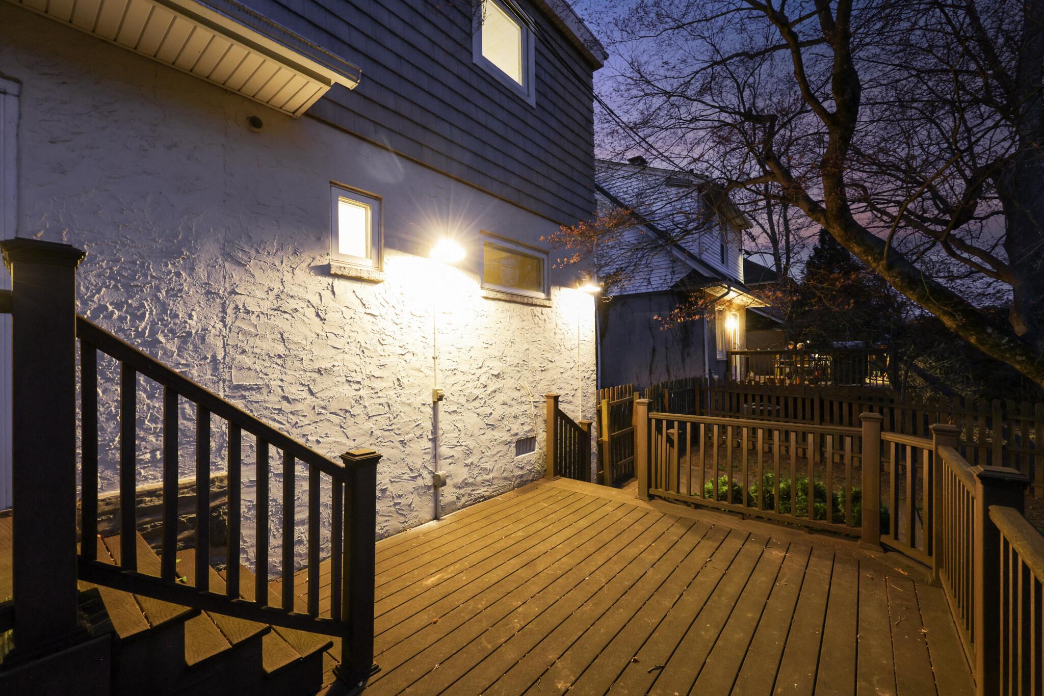 522 Dudley Avenue Narberth, PA 19072 - Photo 39 of 40 a view of deck with wooden floor and outdoor seating