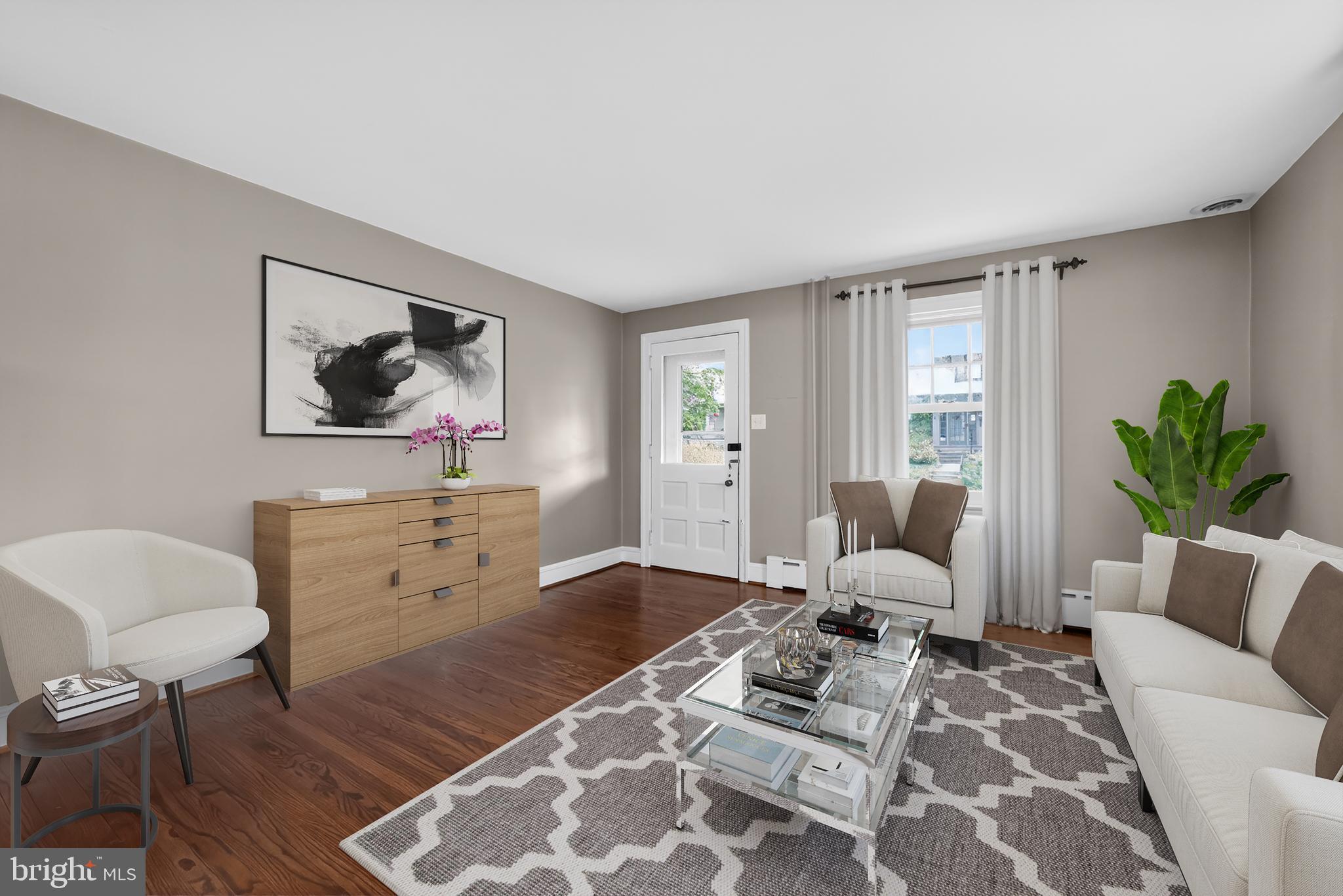 522 Dudley Avenue Narberth, PA 19072 - Photo 9 of 40 a living room with furniture and wooden floor
