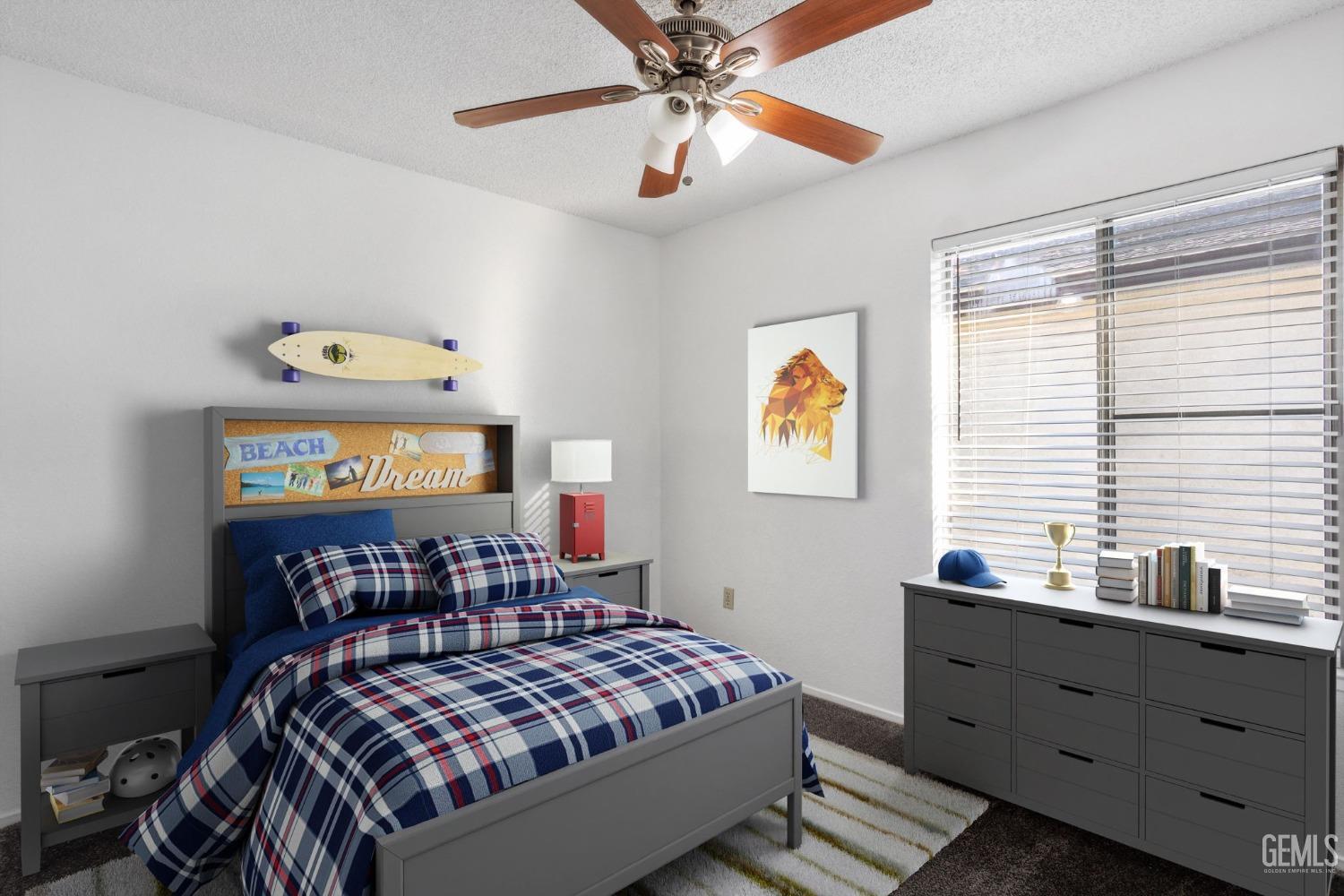 Undisclosed Address Bakersfield, CA 93309 - Photo 23 of 33 a bedroom with a bed and wooden floor