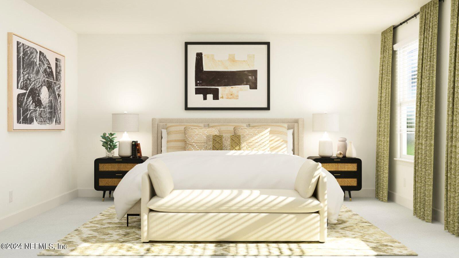 32 Hogan Court St. Augustine, FL 32092 - Photo 77 of 83 a bedroom with a bed and a painting on the wall