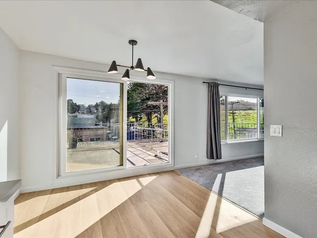 a view of an empty room