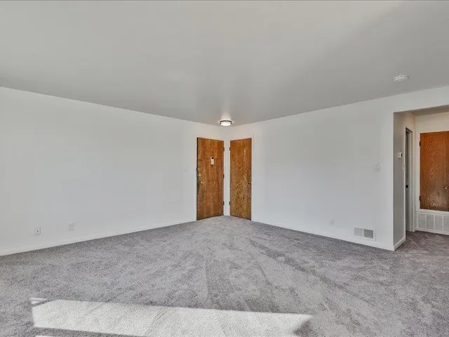 a garden view with a outdoor space