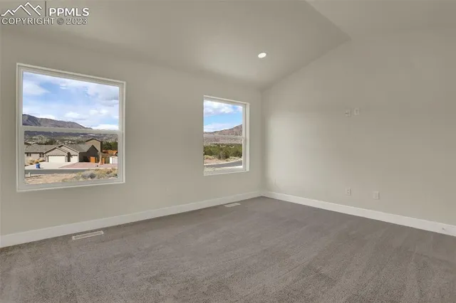 a bedroom with a bed and dresser