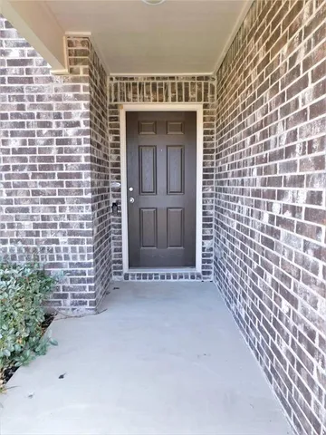 a view of front door of house
