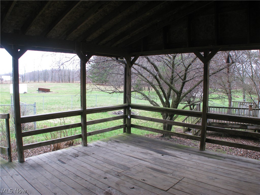 12449 Old State Road Huntsburg, OH 44046 - Photo 6 of 17 back deck overlooking backyard