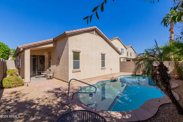 a view of a house with a patio