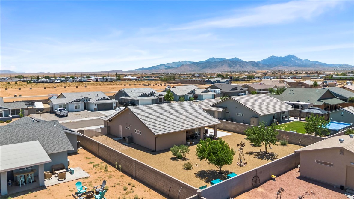 3897 Easy Street Kingman, AZ 86409 - Photo 50 of 53 an aerial view of a house with a garden and lake view