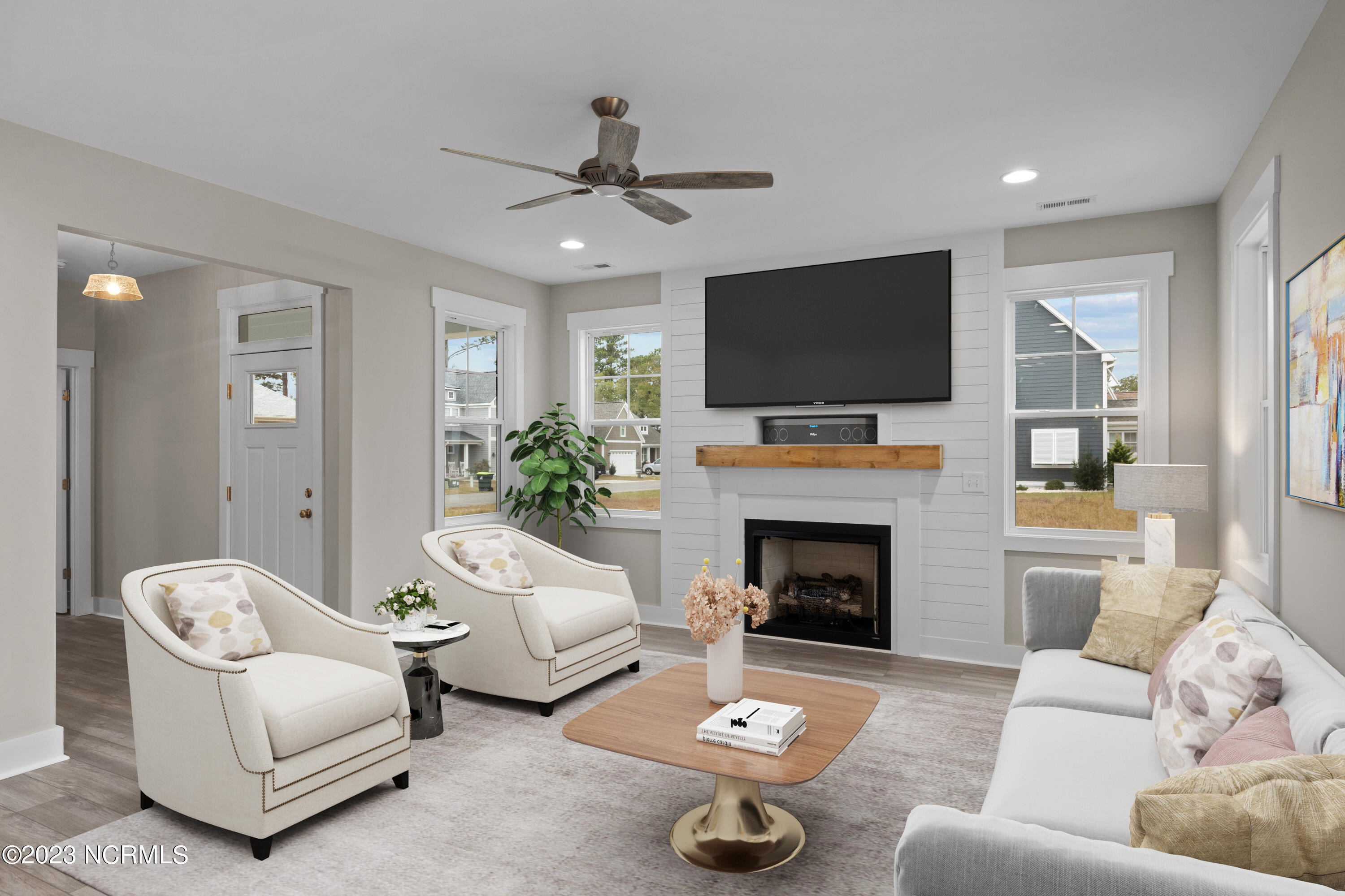 307 Coastline Circle Cedar Point, NC 28584 - Photo 13 of 66 Virtually Staged Living Room Lexi II