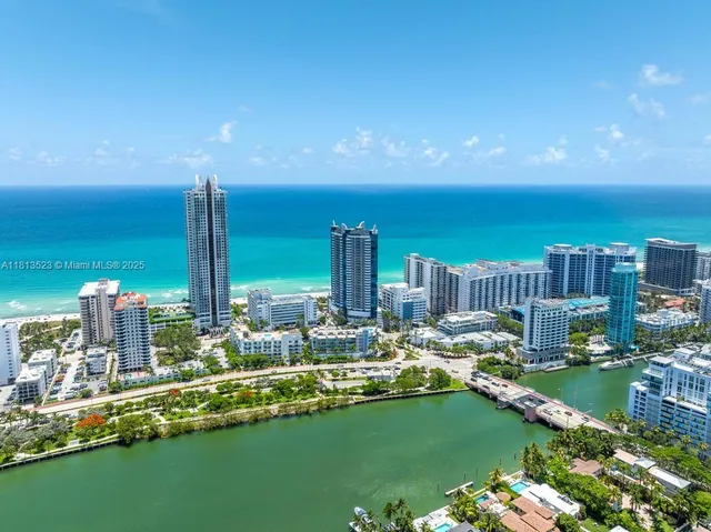 a view of a city with tall buildings