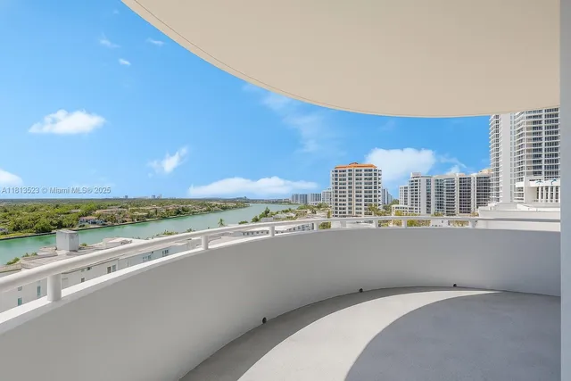 a view of city and swimming pool